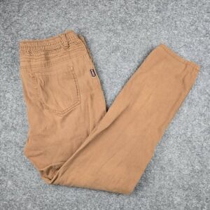 Phat Farm Pants Mens XL (31x30) Brown Stretch Drawstring Moto Jogger Biker Y2K